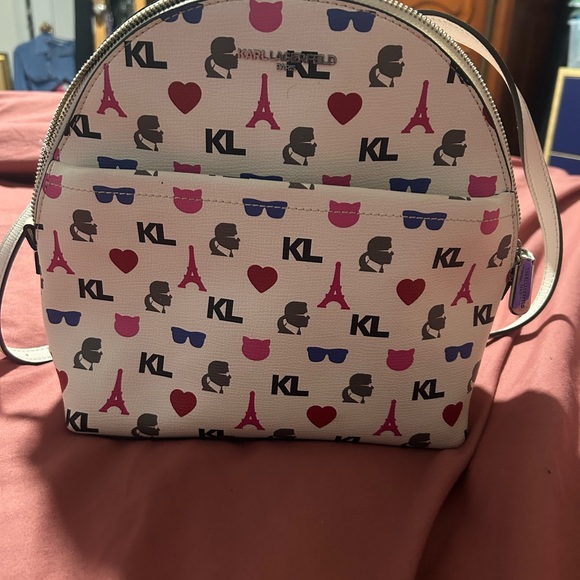 Karl Lagerfeld Handbags - Karl Lagerfeld Multicolor Iconic Print Backpack
